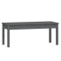 Banco de jardín madera maciza de pino gris 109x44x45
