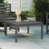Mesa de jardín madera maciza pino gris 82,5x82,5x45