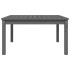 Mesa de jardín madera maciza pino gris 82,5x82,5x45