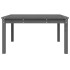 Mesa de jardín madera maciza pino gris 82,5x82,5x45