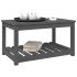 Mesa de jardín madera maciza de pino gris 82,5x50,5x45