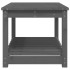 Mesa de jardín madera maciza de pino gris 82,5x50,5x45