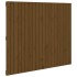 Cabecero cama pared madera maciza pino marrón
