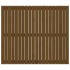 Cabecero cama pared madera maciza pino marrón