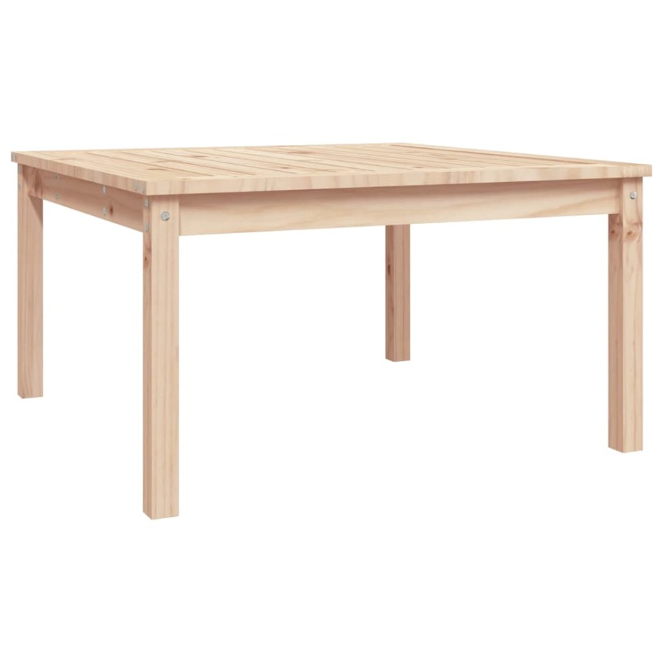 Mesa de jardín madera maciza de pino 82,5x82,5x45