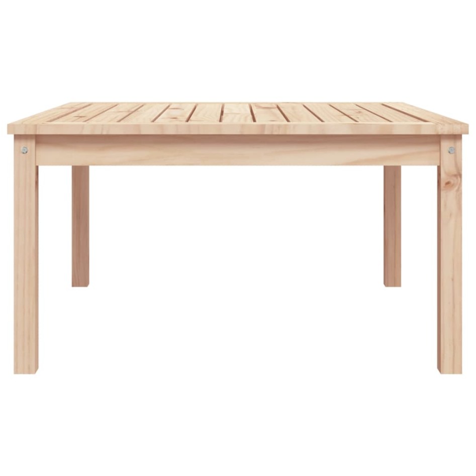 Mesa de jardín madera maciza de pino 82,5x82,5x45