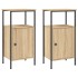 Mesitas noche 2 uds madera ingeniería roble Sonoma 41x31x80