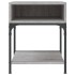 Mesita de noche 2 uds madera ingeniería gris Sonoma 40x41x50