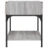 Mesita de noche 2 uds madera ingeniería gris Sonoma 40x41x50