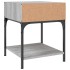 Mesita de noche 2 uds madera ingeniería gris Sonoma 40x41x50