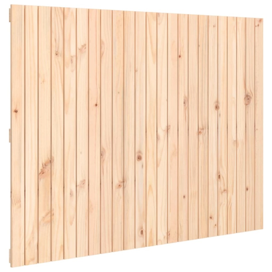 Cabecero de cama de pared madera maciza de pino 146,5x3x110
