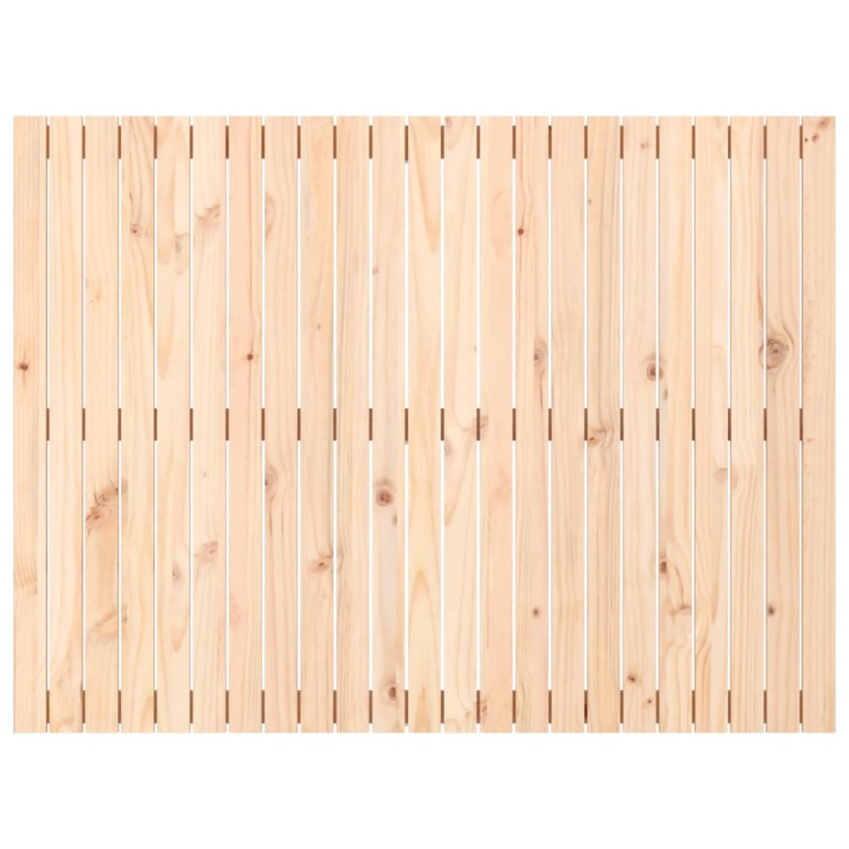 Cabecero de cama de pared madera maciza de pino 146,5x3x110