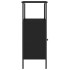 Mesitas de noche 2 uds madera de ingeniería negro 41x31x80
