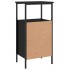 Mesitas de noche 2 uds madera de ingeniería negro 41x31x80