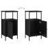 Mesitas de noche 2 uds madera de ingeniería negro 41x31x80