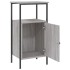 Mesitas de noche 2 uds madera ingeniería gris Sonoma