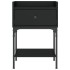 Mesitas de noche 2 uds madera de ingeniería negro 40,5x31x60
