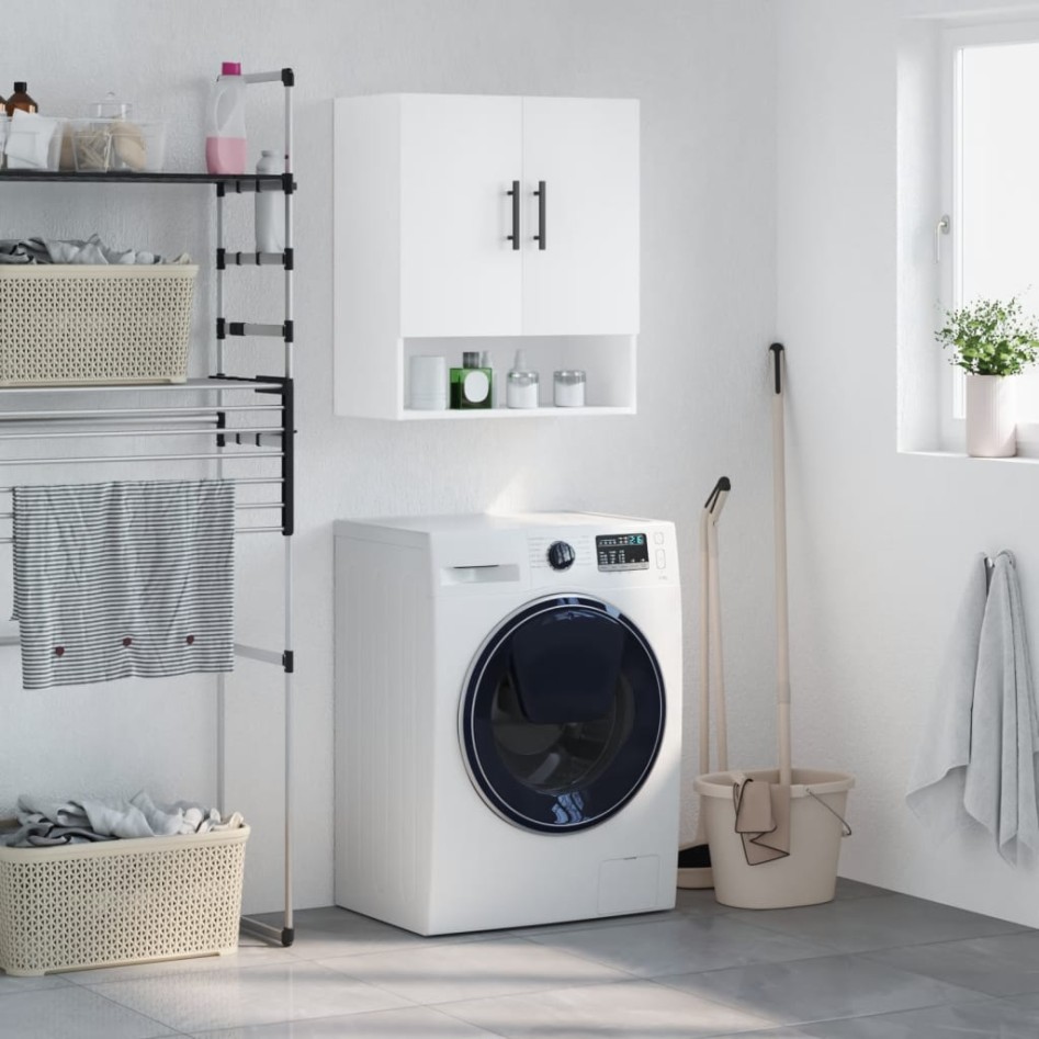 Armario de pared madera de ingeniería blanco 60x31x70