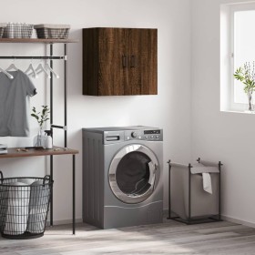 Armario de pared madera de ingeniería marrón roble 60x31x60