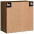 Armario de pared madera de ingeniería marrón roble 60x31x60