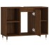 Mueble de baño madera de ingeniería roble marrón 80x33x60