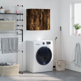 Armario de pared madera de ingeniería roble ahumado 60x31x60