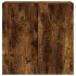 Armario de pared madera de ingeniería roble ahumado 60x31x60