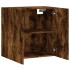 Armario de pared madera de ingeniería roble ahumado 60x31x60