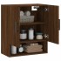 Armario de pared madera de ingeniería marrón roble 60x31x70