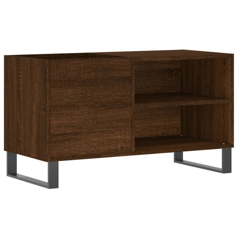Mueble de discos madera de ingeniería marrón roble 85x38x48