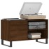 Mueble de discos madera de ingeniería marrón roble 85x38x48