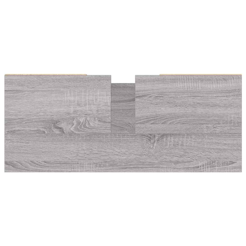 Mueble de baño madera de ingeniería gris Sonoma 80x33x60