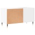 Mueble para discos madera de ingeniería blanco 85x38x48