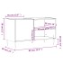 Mueble para discos madera de ingeniería blanco 85x38x48