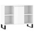 Mueble de baño madera de ingeniería blanco brillo 80x33x60