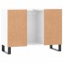 Mueble de baño madera de ingeniería blanco brillo 80x33x60
