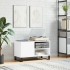 Mueble para discos madera de ingeniería blanco 85x38x48