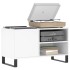 Mueble para discos madera de ingeniería blanco 85x38x48
