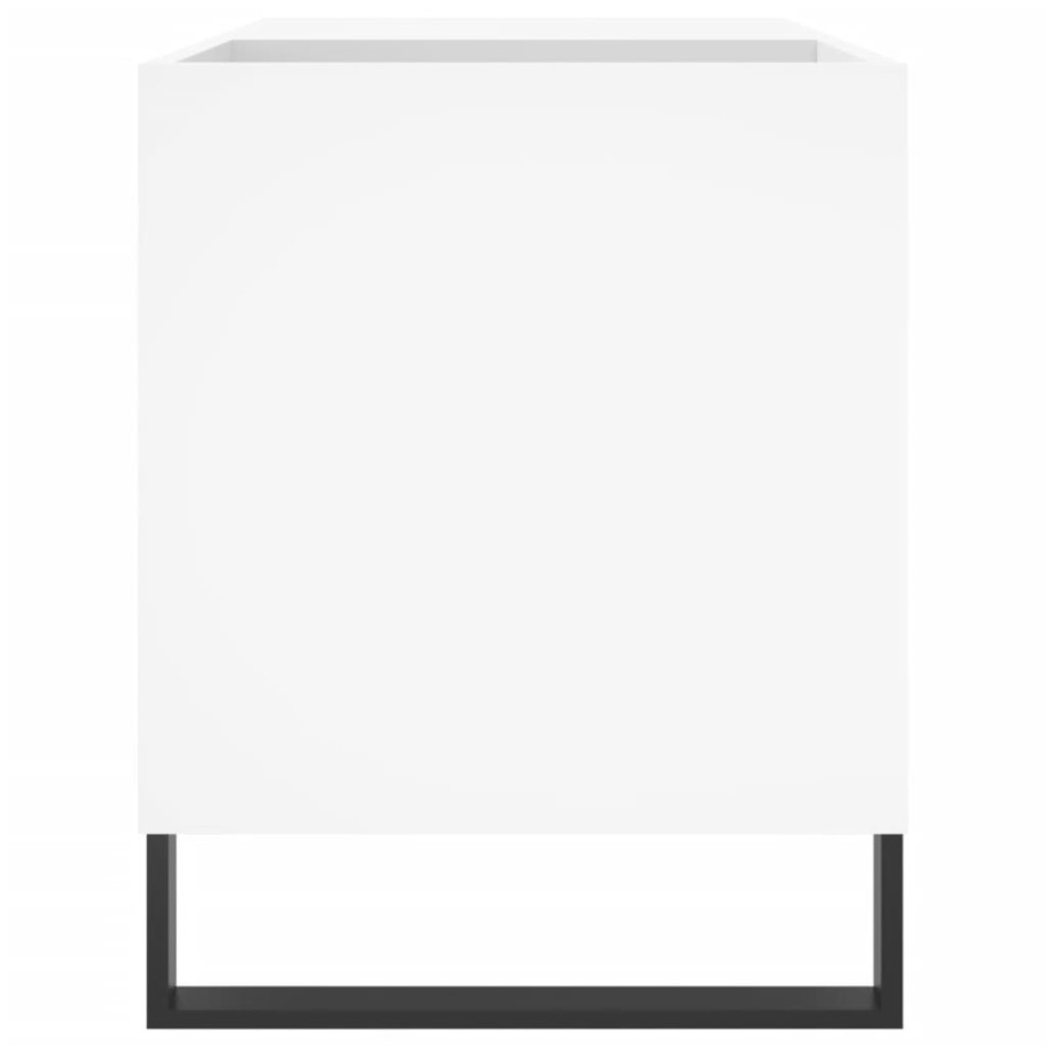 Mueble para discos madera de ingeniería blanco 85x38x48