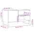 Mueble para discos madera de ingeniería blanco 85x38x48