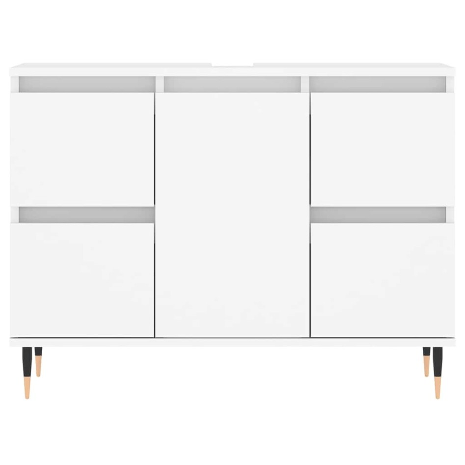 Mueble de baño madera de ingeniería blanco 80x33x60