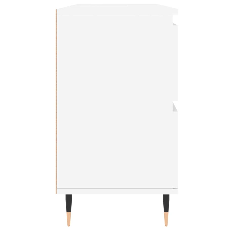 Mueble de baño madera de ingeniería blanco 80x33x60