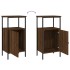 Mesitas noche 2 uds madera ingeniería marrón roble 41x31x80