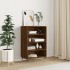 Aparador alto madera de ingeniería marrón roble 57x35x90