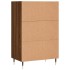 Aparador alto madera de ingeniería marrón roble 57x35x90