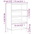 Aparador alto madera de ingeniería marrón roble 57x35x90