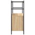Estantería hierro madera ingeniería roble Sonoma 80x30x78,5