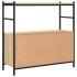 Estantería hierro madera ingeniería roble Sonoma 80x30x78,5