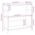 Estantería hierro madera ingeniería roble Sonoma 80x30x78,5