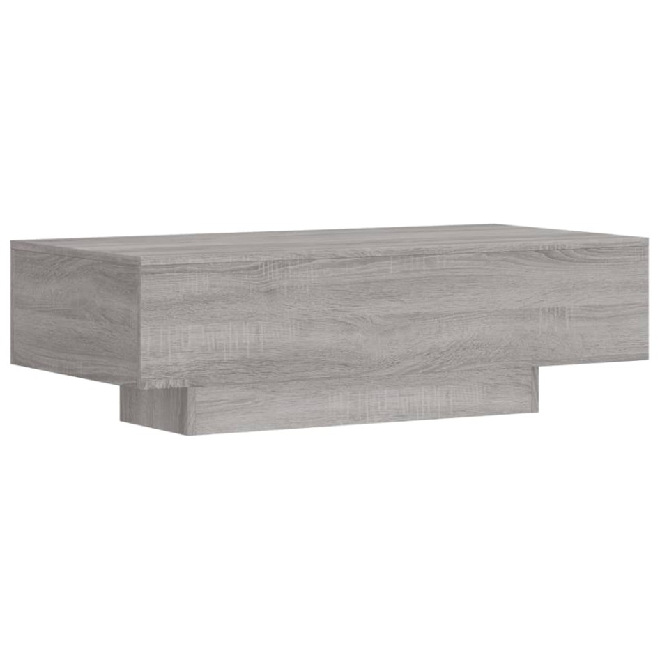 Mesa de centro madera de ingeniería gris Sonoma 100x49,5x31
